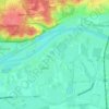 Mapa topográfico Leedjes, altitude, relevo