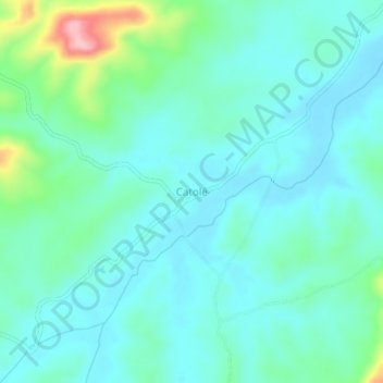 Mapa topográfico Catolé, altitude, relevo