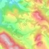 Mapa topográfico San Feliú de Veri / Sant Feliu de Verí, altitude, relevo