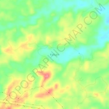 Mapa topográfico Keban, altitude, relevo