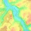 Mapa topográfico La Fosse de Bussy, altitude, relevo
