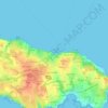 Mapa topográfico Port Tudy, altitude, relevo