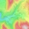 Mapa topográfico La Faurie, altitude, relevo