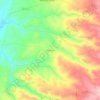 Mapa topográfico Pereirinha, altitude, relevo