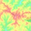 Mapa topográfico Moss, altitude, relevo