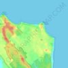 Mapa topográfico Tibau do Sul, altitude, relevo