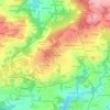 Mapa topográfico Croix de Mission, altitude, relevo