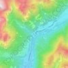 Mapa topográfico Mazzin, altitude, relevo