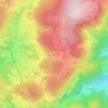 Mapa topográfico La Sanglarière, altitude, relevo