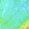 Mapa topográfico Tarrieu, altitude, relevo