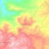 Mapa topográfico Jampang Tengah, altitude, relevo