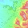 Mapa topográfico La Martinette, altitude, relevo