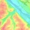 Mapa topográfico Clos des Fauvettes, altitude, relevo