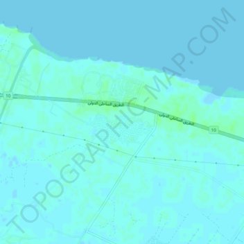 Mapa topográfico Al Hammad, altitude, relevo