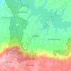 Mapa topográfico Kalipare, altitude, relevo