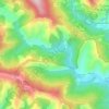 Mapa topográfico Thonas, altitude, relevo