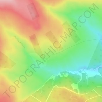 Mapa topográfico Burngrange Moor, altitude, relevo