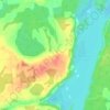 Mapa topográfico Upper Holleford, altitude, relevo