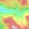 Mapa topográfico Buntu Lenta, altitude, relevo