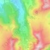 Mapa topográfico Les Égravats, altitude, relevo