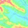 Mapa topográfico Cidora, altitude, relevo