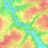 Mapa topográfico La Roche Etroite, altitude, relevo
