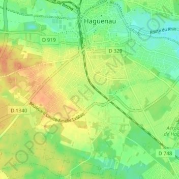 Mapa topográfico Galgenmuesmatt, altitude, relevo