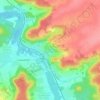 Mapa topográfico Boutigny-sur-Essonne, altitude, relevo