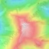 Mapa topográfico Mont Bellacha, altitude, relevo