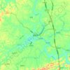 Mapa topográfico 观音镇, altitude, relevo