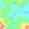 Mapa topográfico Onza, altitude, relevo