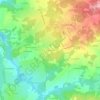 Mapa topográfico La Bucherie, altitude, relevo