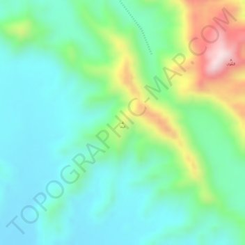 Mapa topográfico فيفا, altitude, relevo