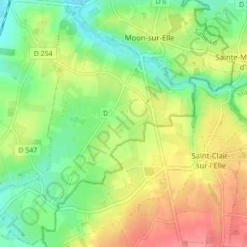 Mapa topográfico Hameau Pignolet, altitude, relevo