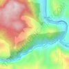 Mapa topográfico Chalpon, altitude, relevo