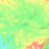 Mapa topográfico Jatinagara, altitude, relevo