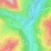 Mapa topográfico Baretge, altitude, relevo