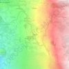 Mapa topográfico Tendiña, altitude, relevo