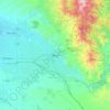 Mapa topográfico Boise, altitude, relevo
