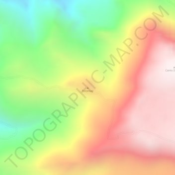 Mapa topográfico Tolontag, altitude, relevo