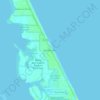 Mapa topográfico Floridana Beach, altitude, relevo