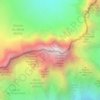 Mapa topográfico Grandes Jorasses/ Pointe Whymper, altitude, relevo
