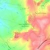 Mapa topográfico Saint-Symphorien-les-Buttes, altitude, relevo