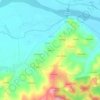 Mapa topográfico Calliano, altitude, relevo