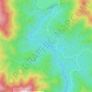 Mapa topográfico Paige Bar, altitude, relevo