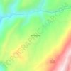 Mapa topográfico Barranquillas, altitude, relevo