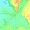 Mapa topográfico La Mahaudière, altitude, relevo