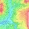 Mapa topográfico Les Provinces, altitude, relevo