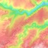 Mapa topográfico Les Matrons, altitude, relevo