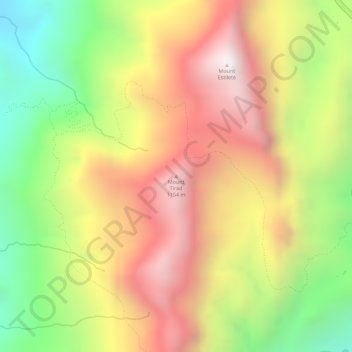 Mapa topográfico Mount Tirad, altitude, relevo